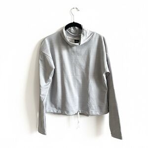 REI Co-op Women's Gray Take Your Time Mock‎ Neck Pullover Small Lightweight